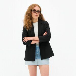 Primark | EUC Oversized Relaxed Fit Blazer Jacket in Black Size 8
